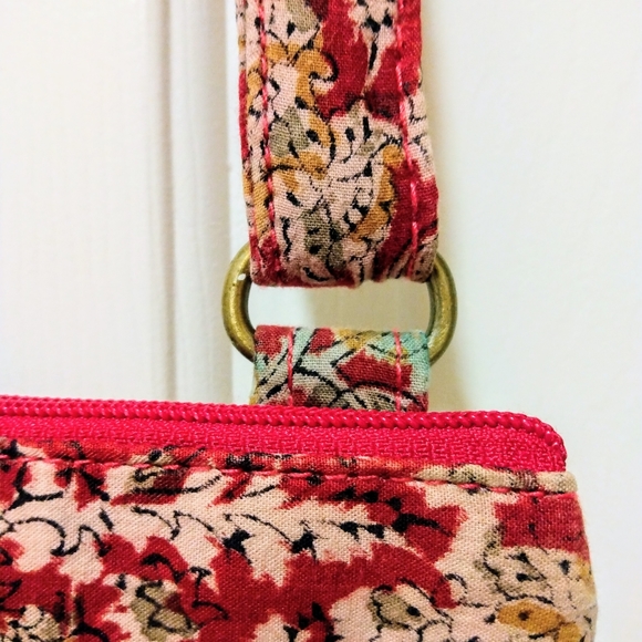 Fabric & Crochet Knit Cross Body Bag - Picture 9 of 16